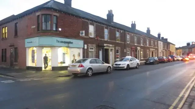 A terraced street at Denton Street in Carlisle