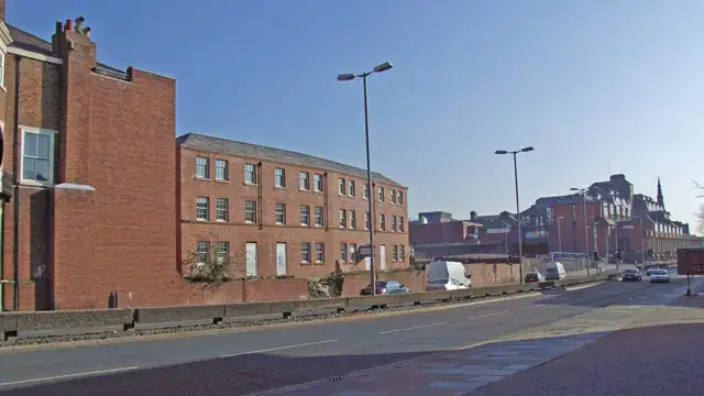 Georgian terraced housing on Nicholas Street in Chester