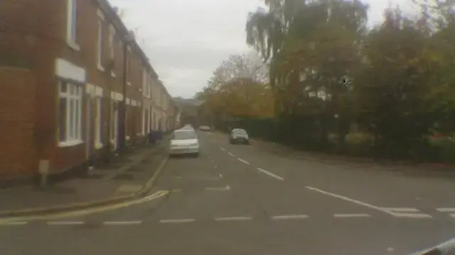 A terraced street in Derby seen from Bakewell Street