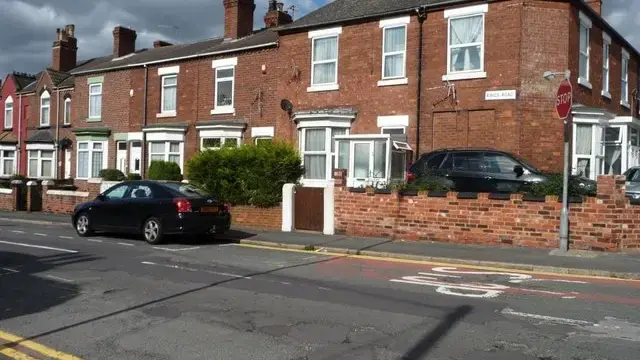 Houses along King's Road in Doncaster