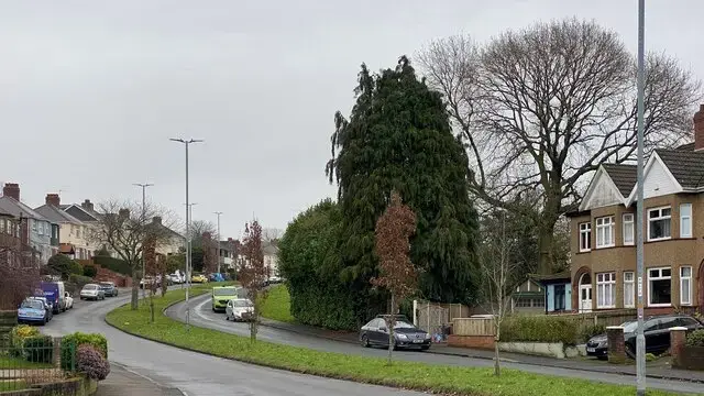 Housing along St Julians Road in Newport