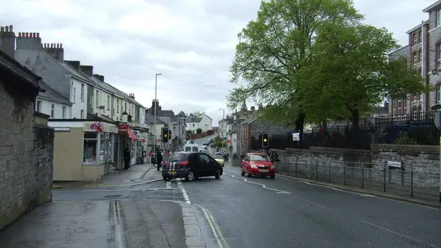 Terraced housing along Hyde Park Road in Plymouth