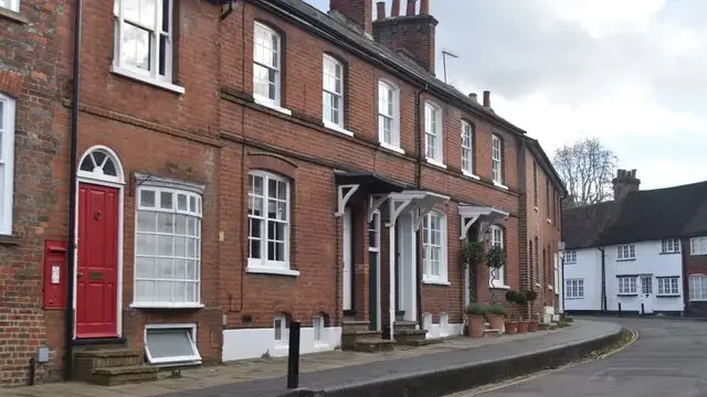 Historic listed houses along Fishpool Street in St Albans