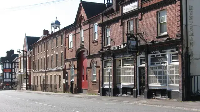 A terraced street in Burslem, one of the six towns of Stoke-on-Trent