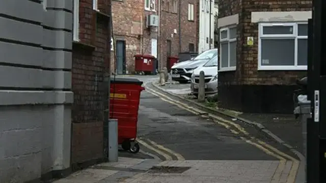 A street in Hanley, one of the six towns of Stoke-on-Trent