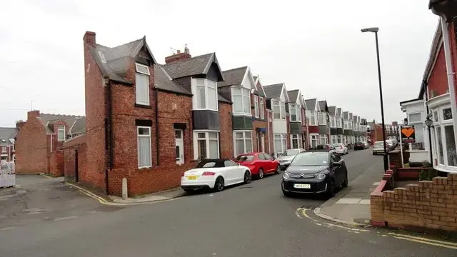 A terraced row at Co-operative Terrace in Sunderland
