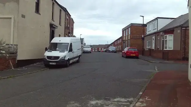 A terraced street at Matamba Terrace in Millfield, Sunderland