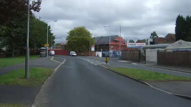 A terraced street on Great Brickkiln Street in Wolverhampton